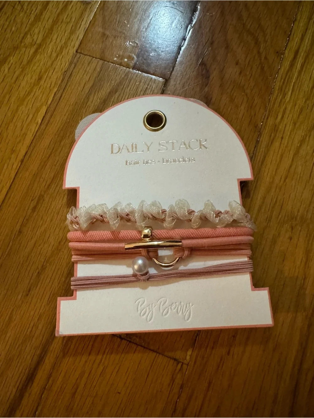 Daily Stack Pink Hair Tie Set